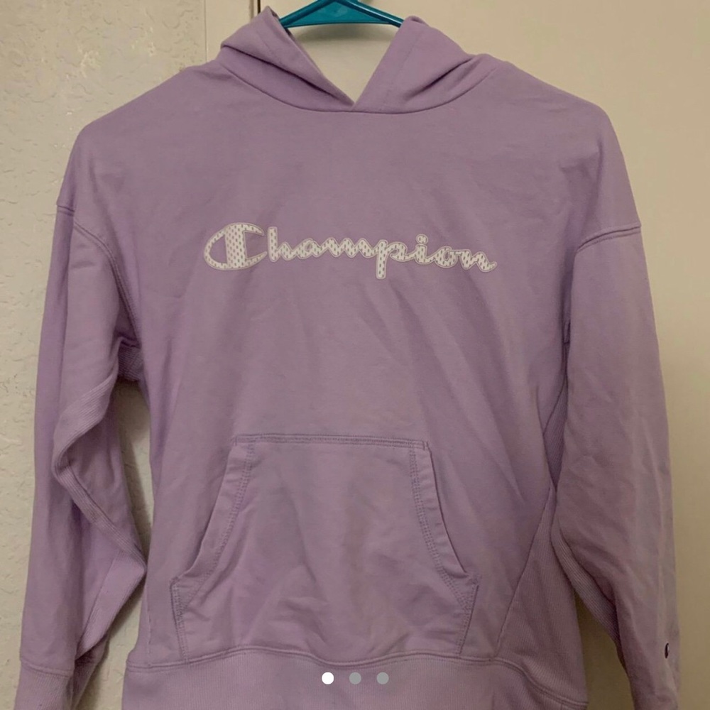 purple champion hoodie 💜